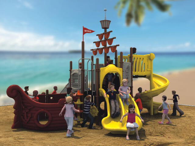 Outdoor Playground Pirate ship hdc-2