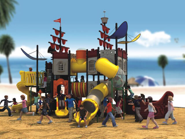 Outdoor Playground Pirate ship hdc-4