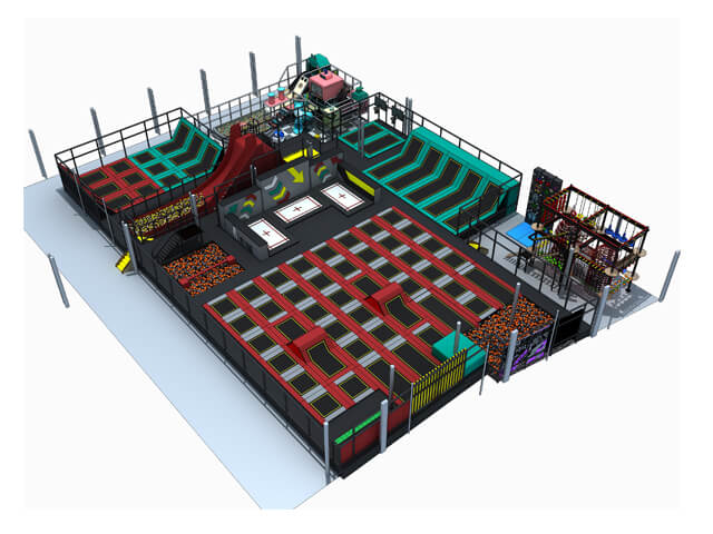 Indoor Playground Equipmnet Trampoline Park